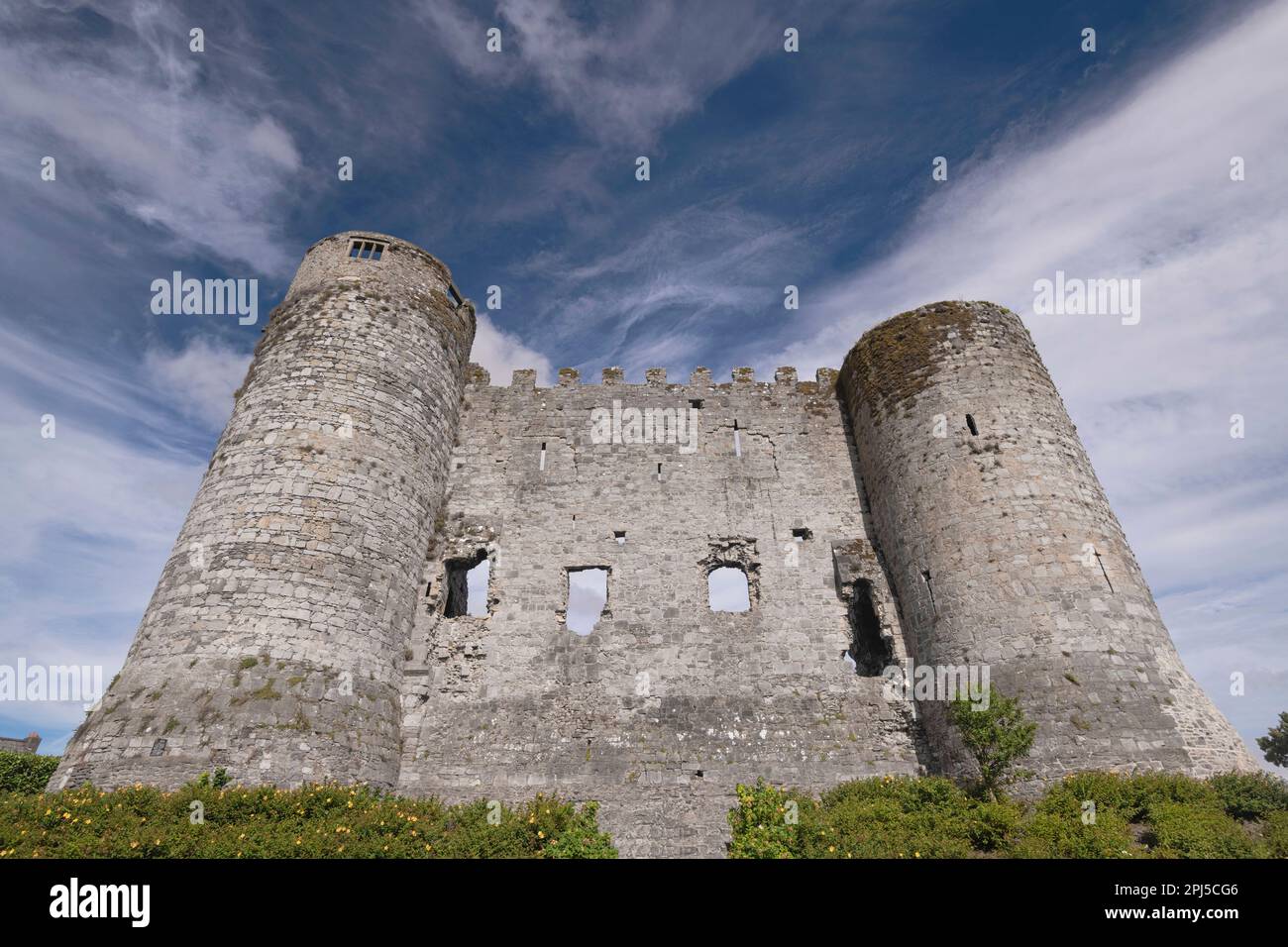 Irlanda, Contea di Carlow, Castello di Carlow uno dei più importanti castelli anglo-normanni in Irlanda si pensa che sia stato costruito da William de Marshal betwe Foto Stock