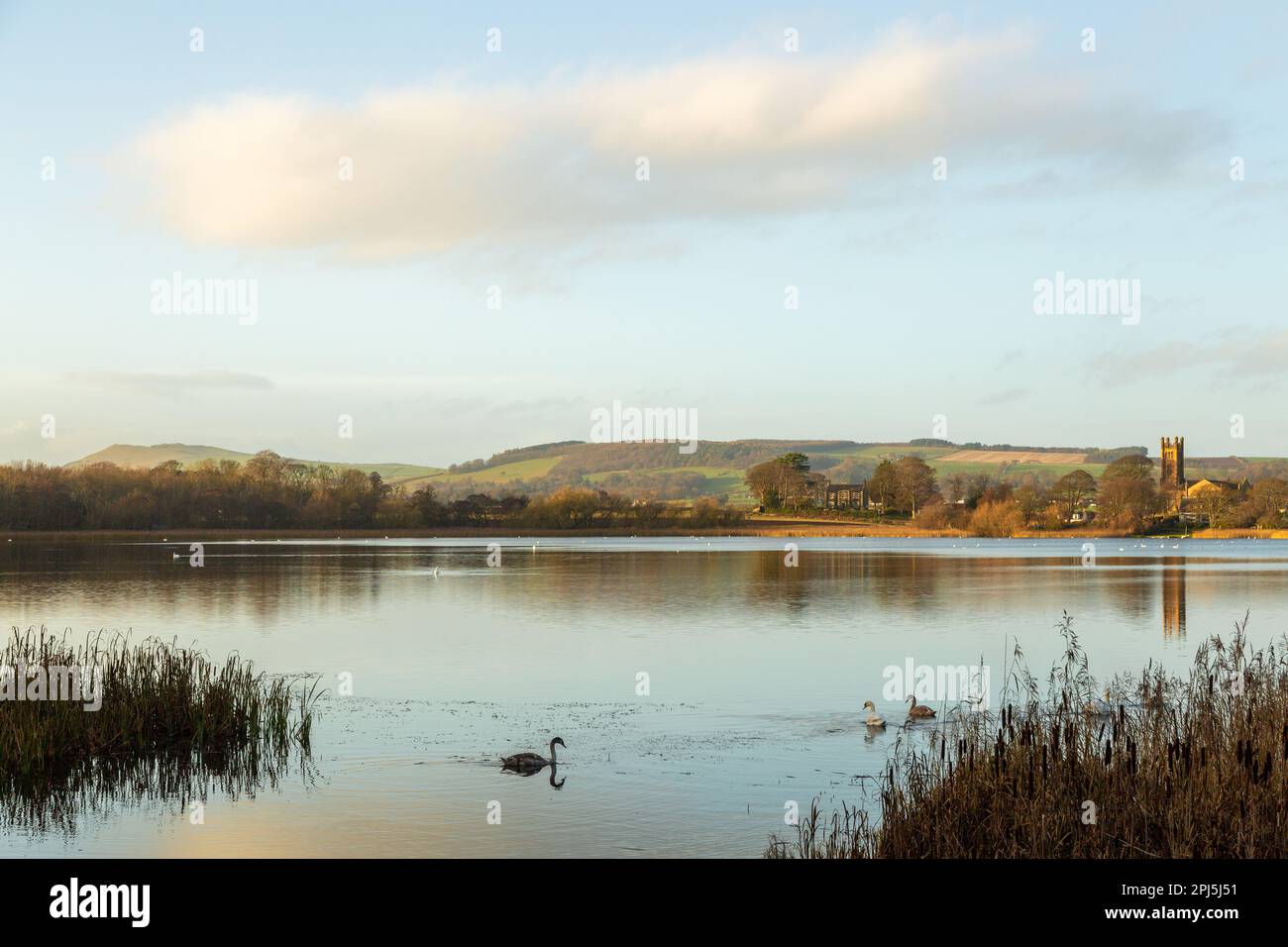 Kilconquisthar Loch vicino a Elie in Fife Scozia Foto Stock