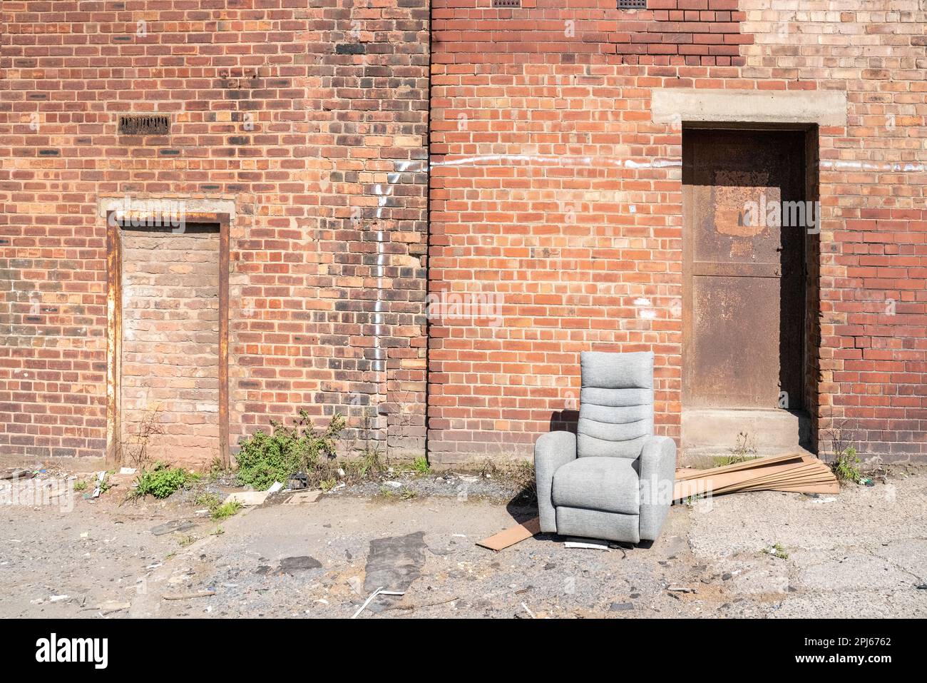 Porta del magazzino Liverpool Docklands Foto Stock