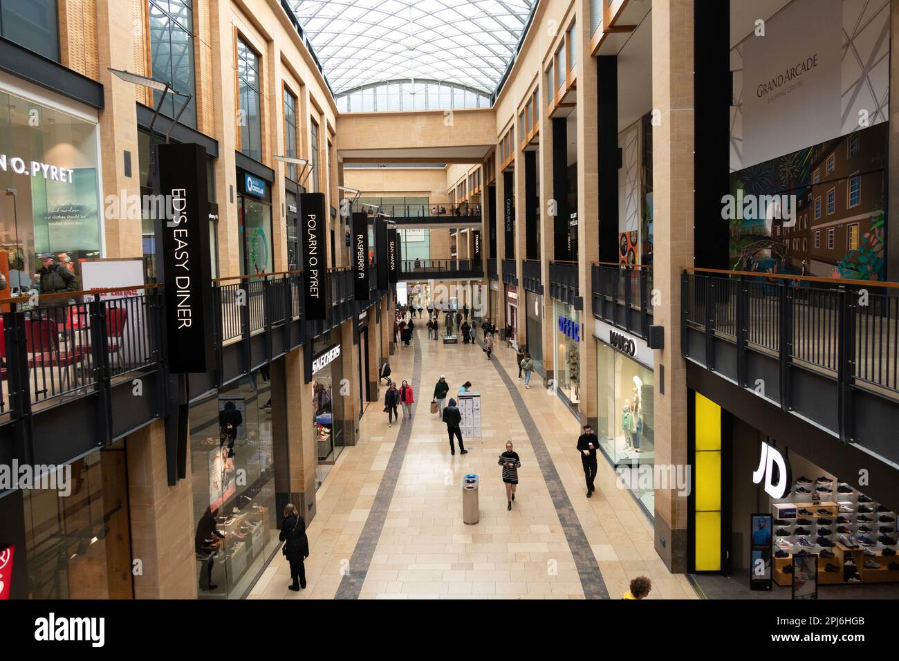 Grand Arcade shopping Centre di Cambridge Inghilterra Foto Stock