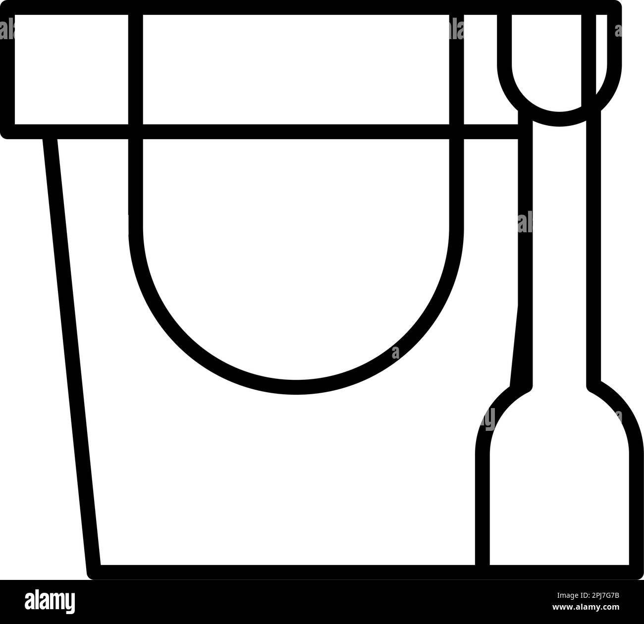 Benna e icona della pala Illustrazione Vettoriale