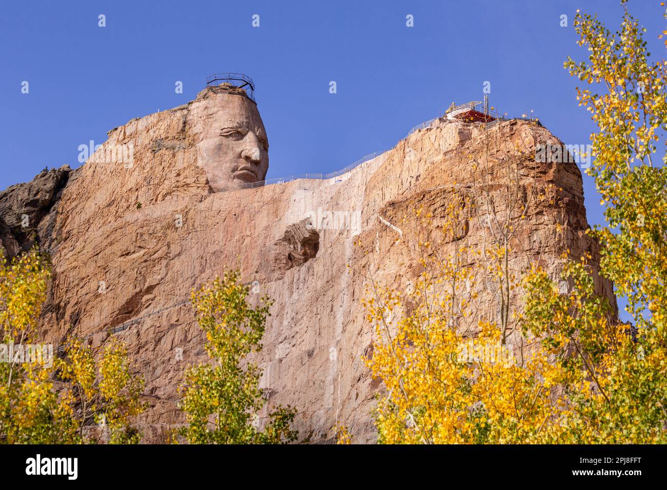 Crazy Horse Memorial, Black Hills, South Dakota, Stati Uniti d'America Foto Stock