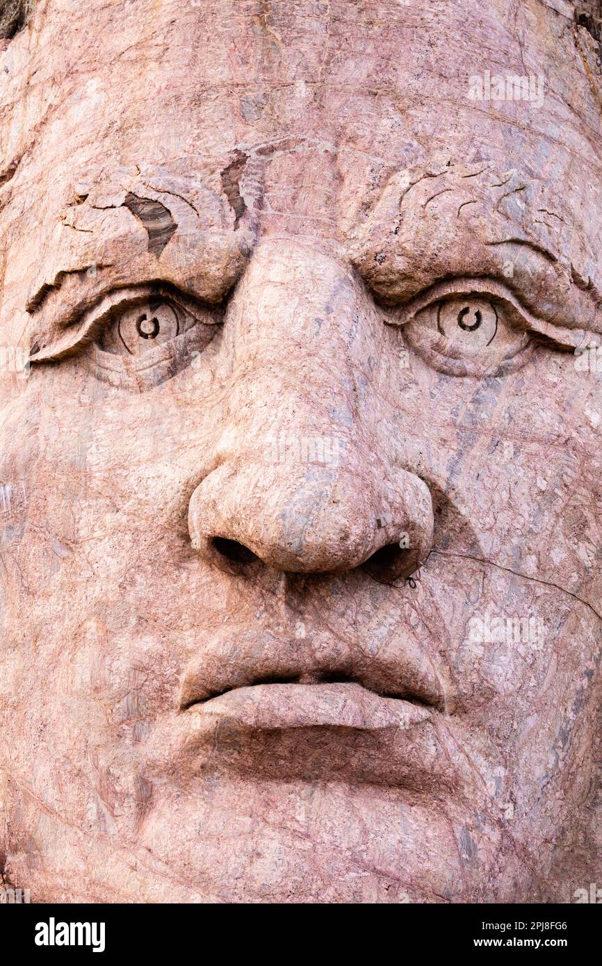 Crazy Horse Memorial, Black Hills, South Dakota, Stati Uniti d'America Foto Stock