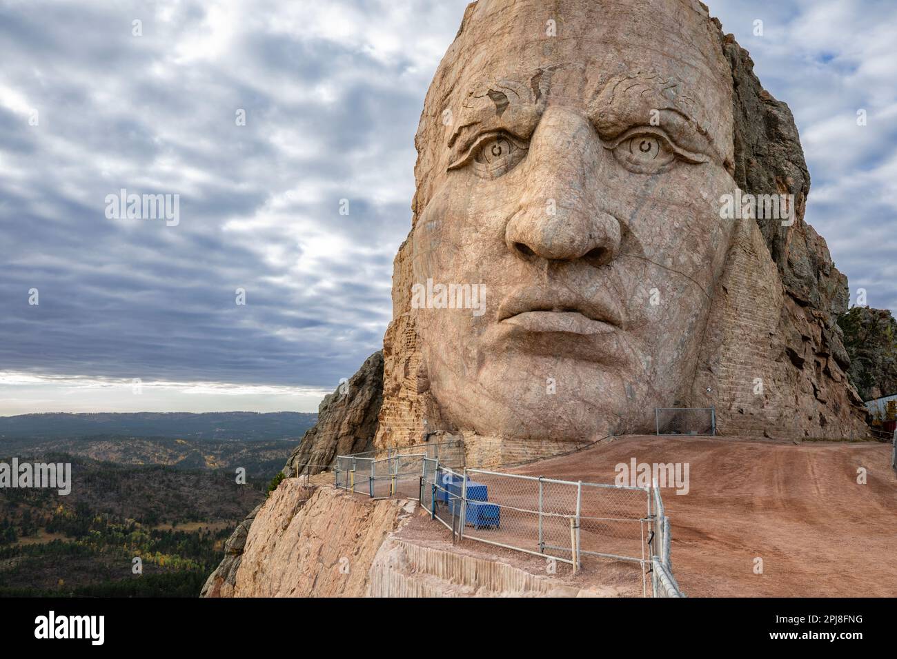 Crazy Horse Memorial, Black Hills, South Dakota, Stati Uniti d'America Foto Stock