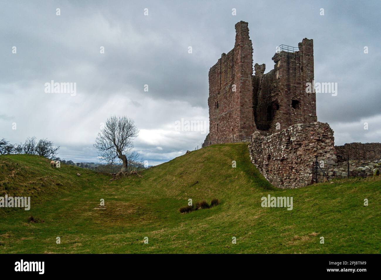 Castello di Brough. Foto Stock