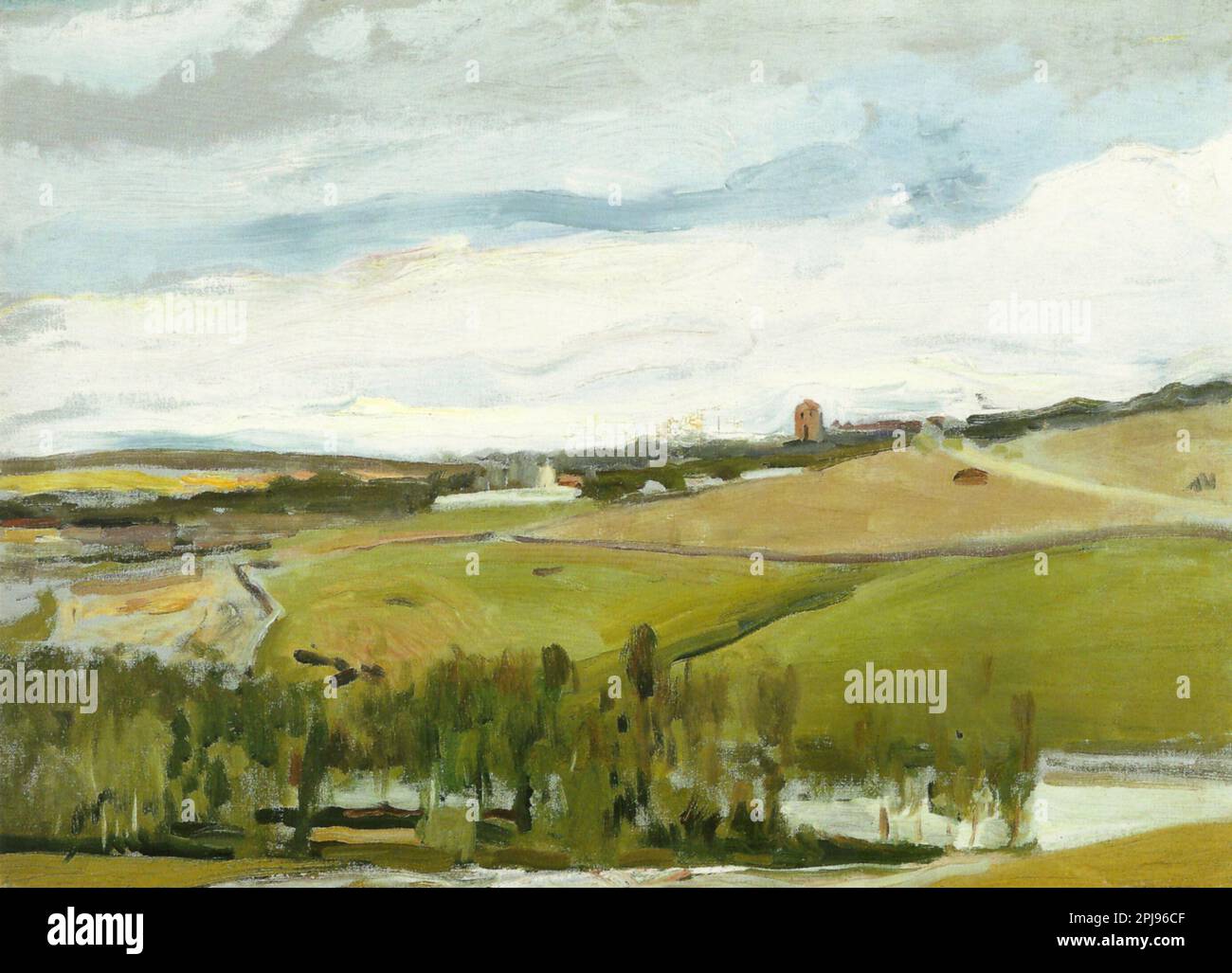 Joaquín Sorolla/ Estudio de paisaje, Vista de Ávila, 1913. Óleo sobre tela, 62 x 84,50 cm. MUSEO: MUSEO SOROLLA, MADRID, SPAGNA. Foto Stock