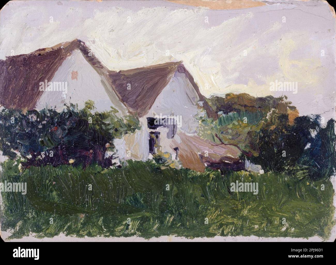 Joaquín Sorolla/ Barracas de Valencia (1890). Óleo sobre lienzo. MUSEO: MUSEO SOROLLA, MADRID, SPAGNA. Foto Stock