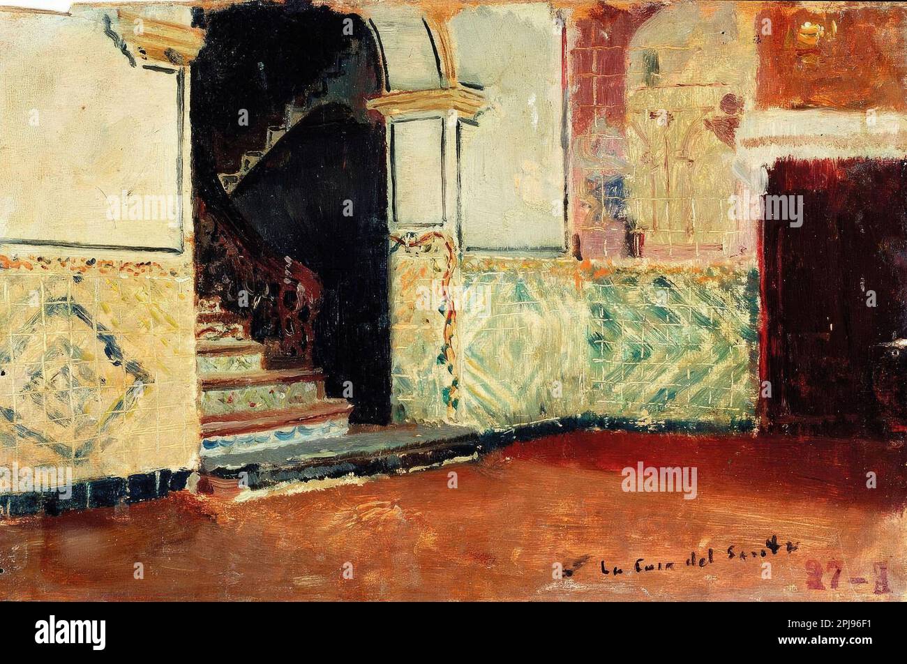 Joaquín Sorolla/ la casa del Santo 1892. Óleo sobre lienzo. MUSEO: MUSEO SOROLLA, MADRID, SPAGNA. Foto Stock