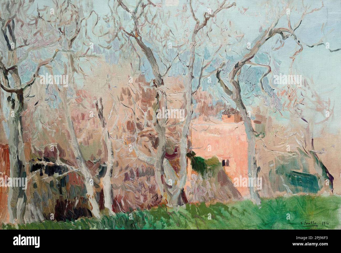 Joaquín Sorolla/ Higueras del Generalife, Granada 1910. Óleo sobre lienzo. MUSEO: MUSEO SOROLLA, MADRID, SPAGNA. Foto Stock