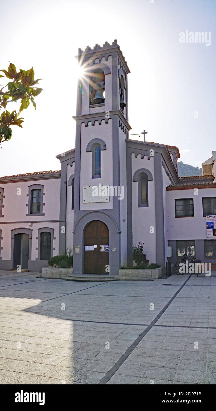 Chiesa di Santa Anna in l'Estartit, (Lestartit), Costa Brava, Girona, Catalunya, Spagna, Europa Foto Stock