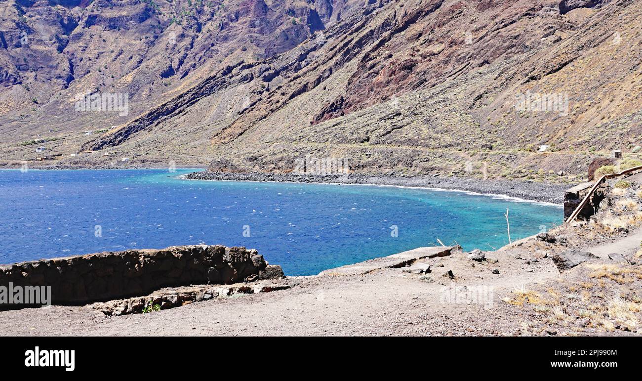 Paesaggio dell'isola di El Hierro, Isole Canarie, Spagna, Europa Foto Stock