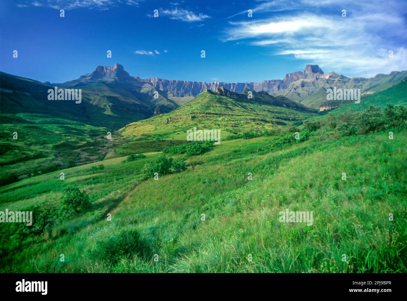 Anfiteatro naturale ROYAL NATAL NATIONAL PARK DRAKENSBURG SUD AFRICA Foto Stock