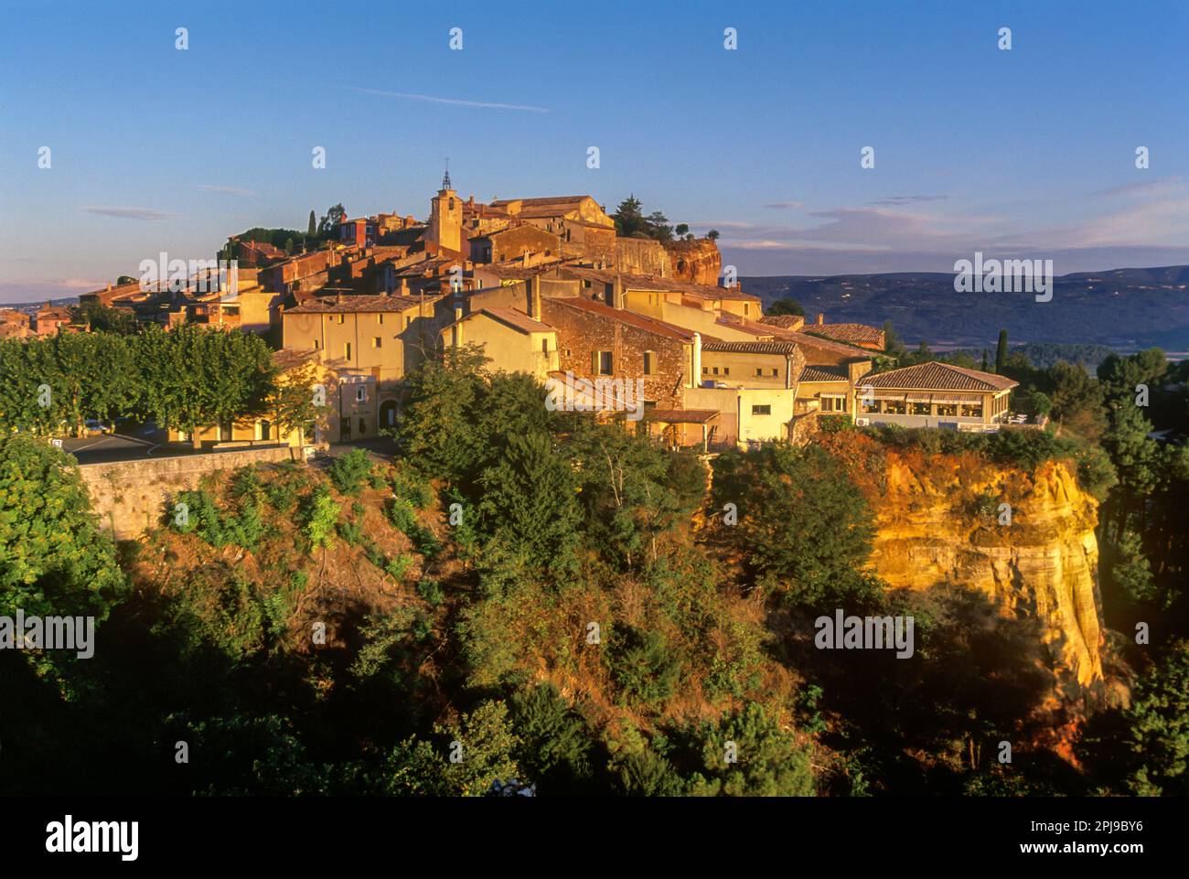 ROUSSILLON VILLAGGIO Vaucluse Provence Francia Foto Stock