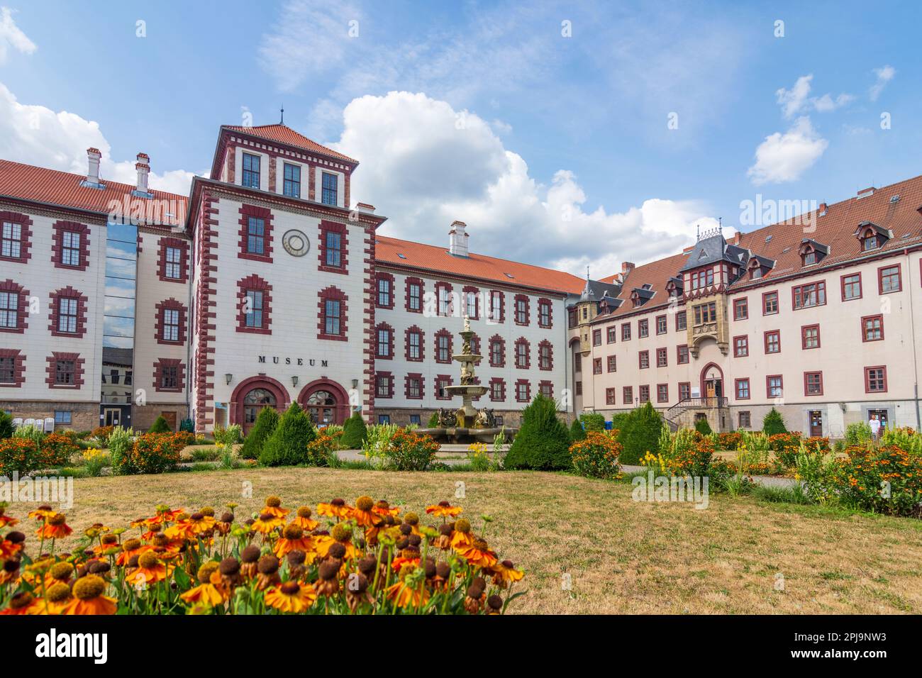 Meiningen: Schloss Elisabethenburg Castle in , Thüringen, Turingia, Germania Foto Stock