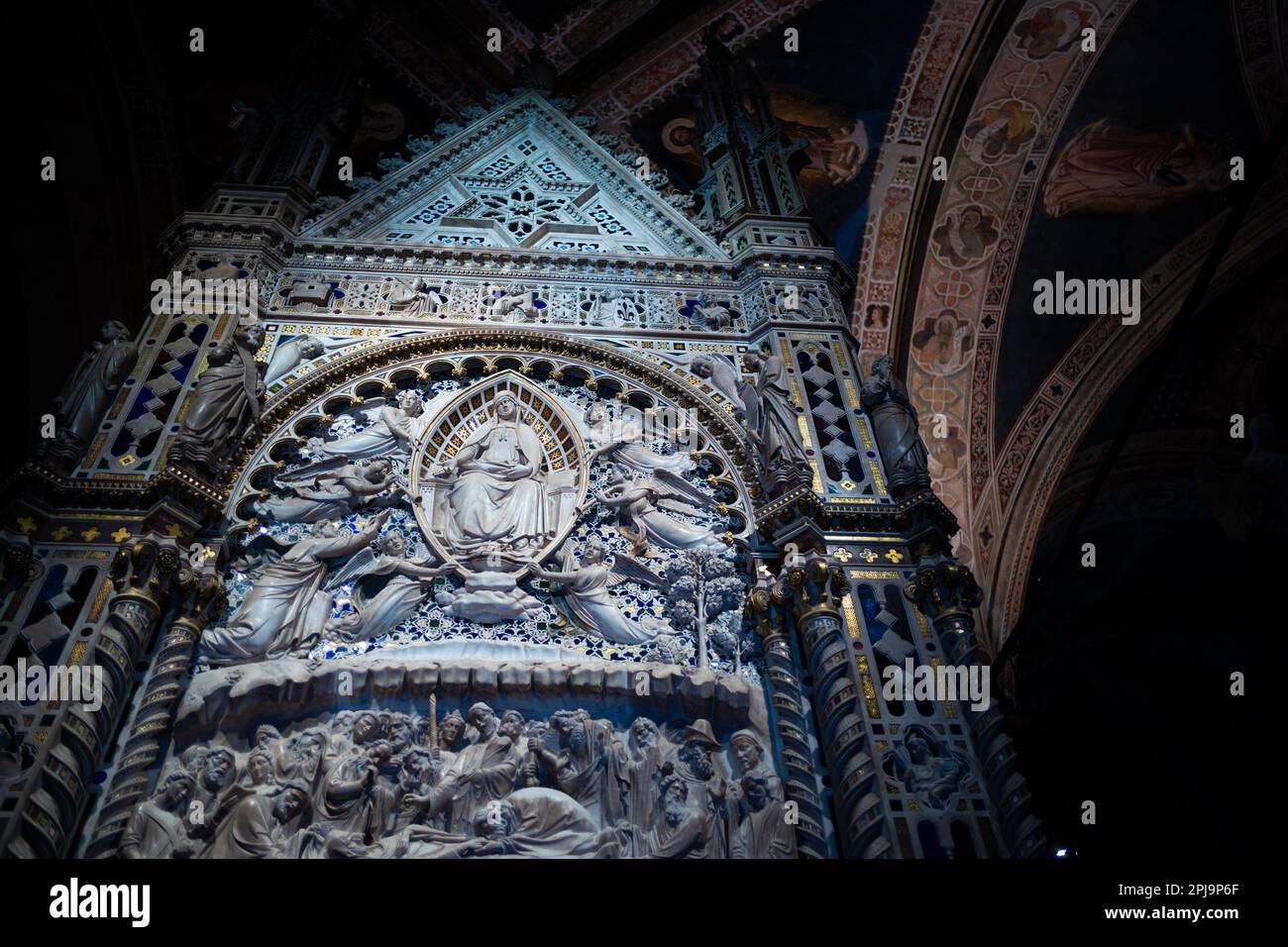 Orsnamichele - una volta un mercato del grano, poi una chiesa. Firenze, Italia Foto Stock