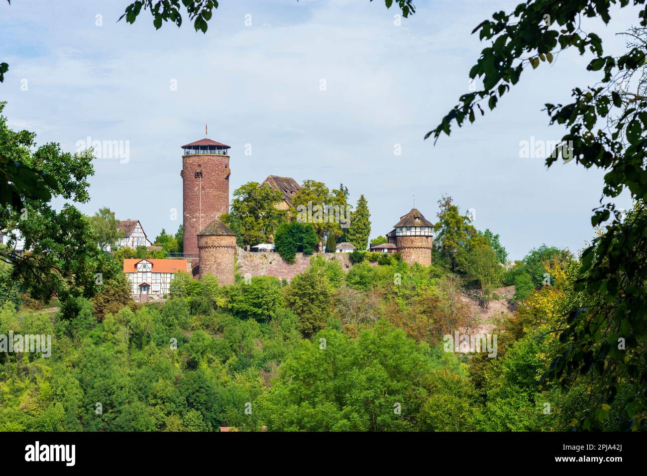 Trendelburg: Castello di Trendelburg a Nordhessen, Assia, Assia, Germania Foto Stock