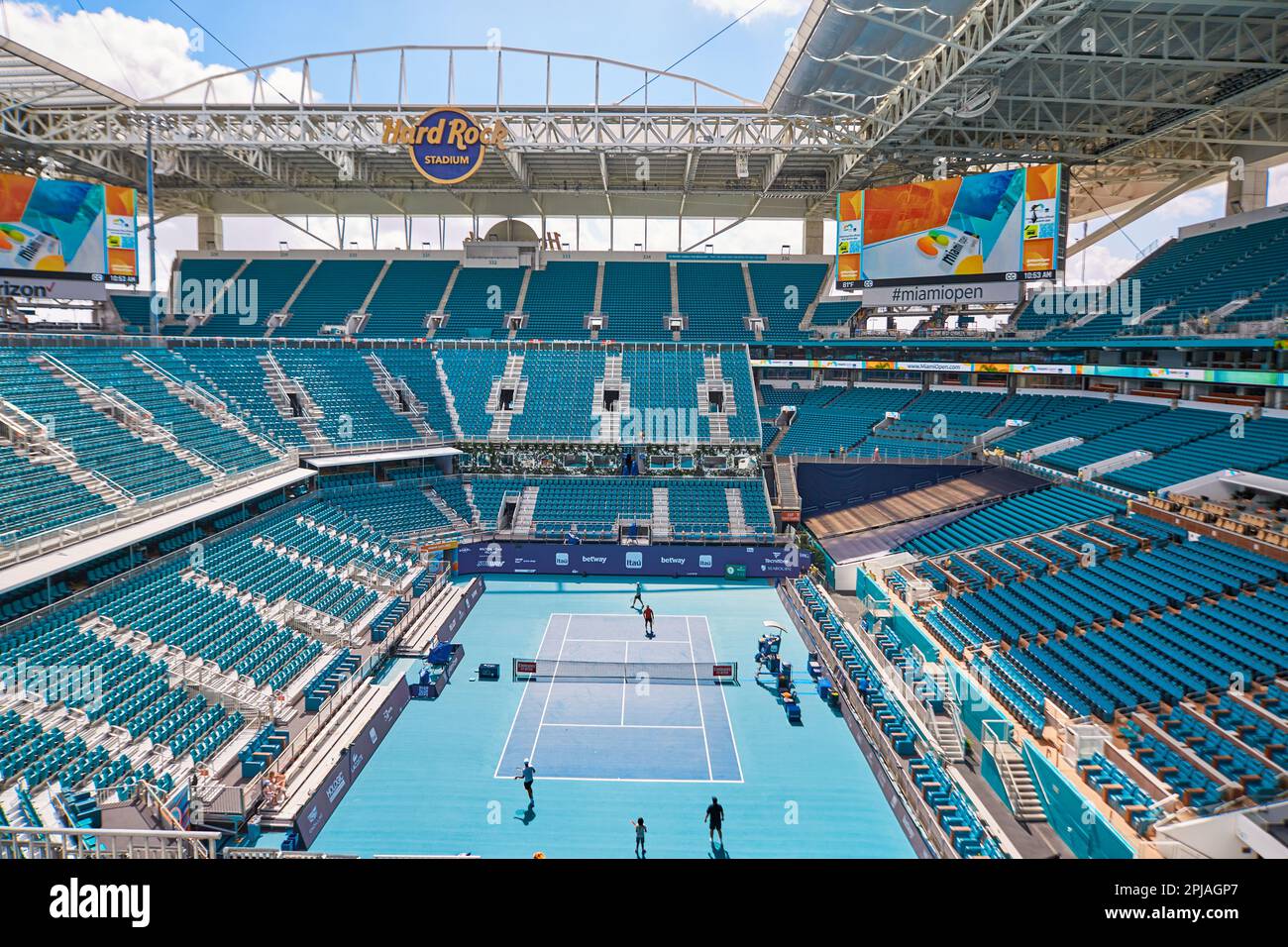 Miami Gardens, Florida, Stati Uniti. 1st aprile 2023. 2023 Miami Open powered by Itau, a piedi. Foto Stock