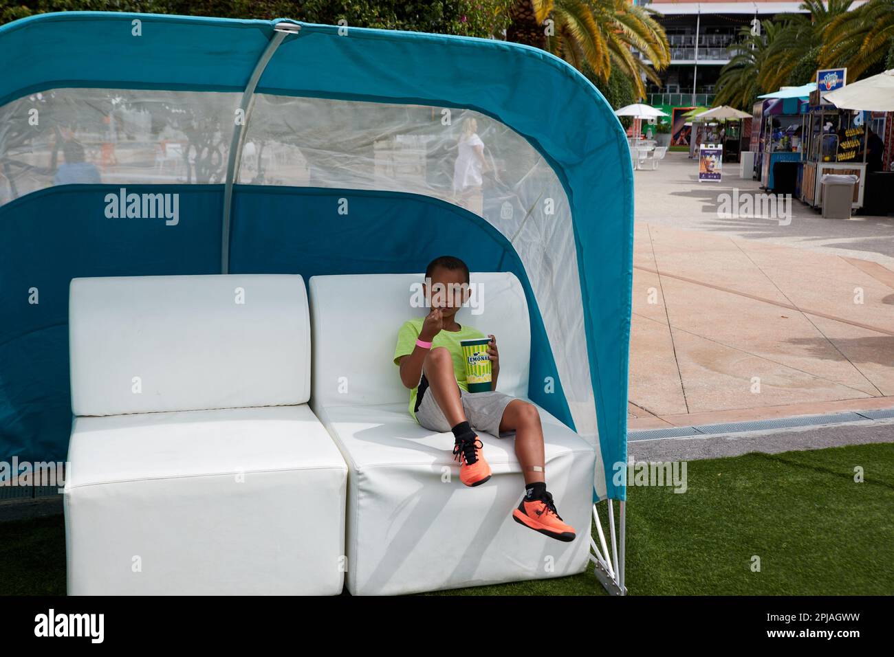 Miami Gardens, Florida, Stati Uniti. 1st aprile 2023. 2023 Miami Open powered by Itau, a piedi. Foto Stock