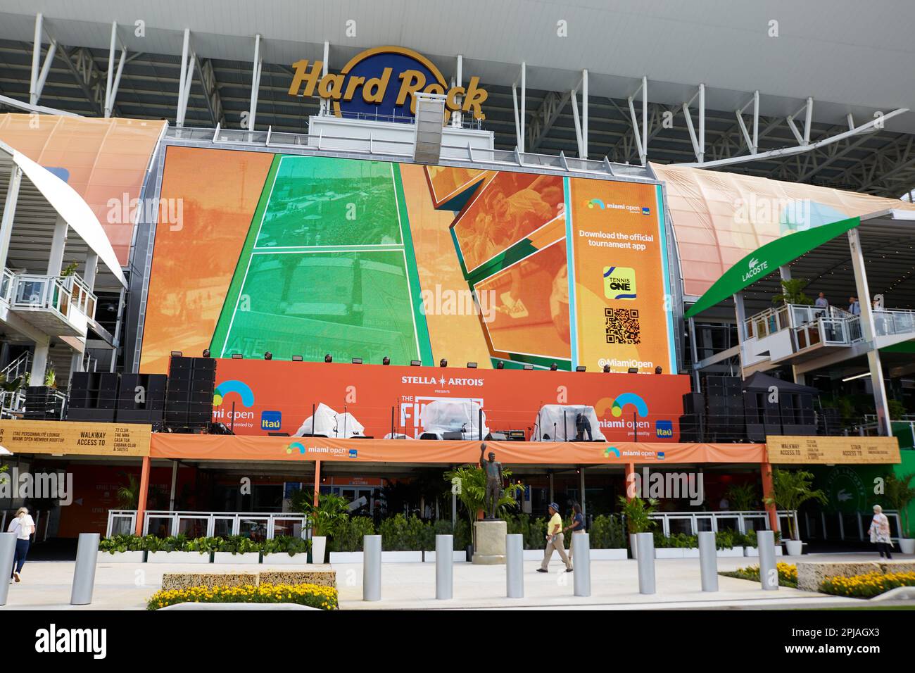 Miami Gardens, Florida, Stati Uniti. 1st aprile 2023. 2023 Miami Open powered by Itau, a piedi. Foto Stock