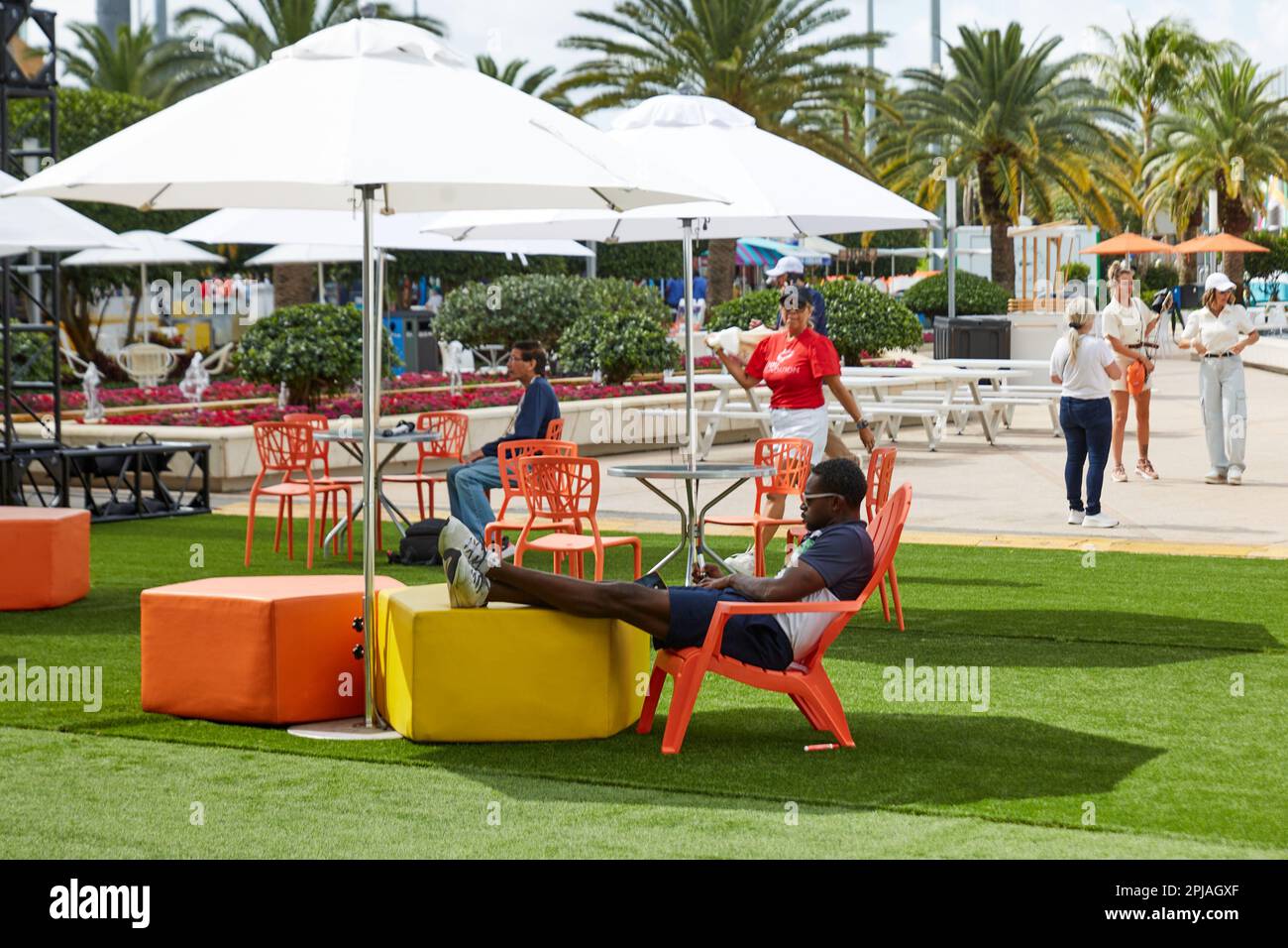 Miami Gardens, Florida, Stati Uniti. 1st aprile 2023. 2023 Miami Open powered by Itau, a piedi. Foto Stock