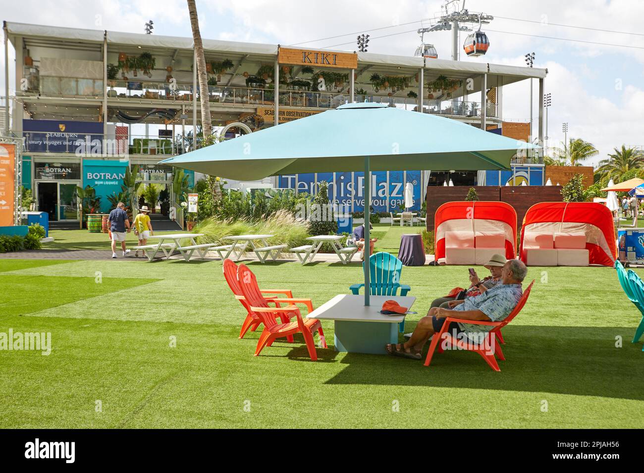 Miami Gardens, Florida, Stati Uniti. 1st aprile 2023. 2023 Miami Open powered by Itau, a piedi. Foto Stock