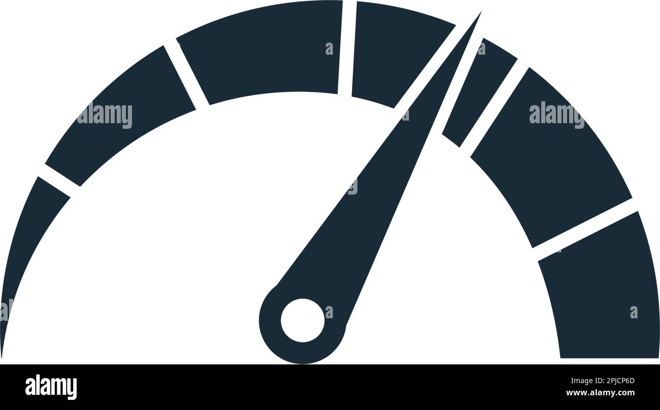 Icona tachimetro modello logo vettoriale disegno dell'illustrazione Illustrazione Vettoriale