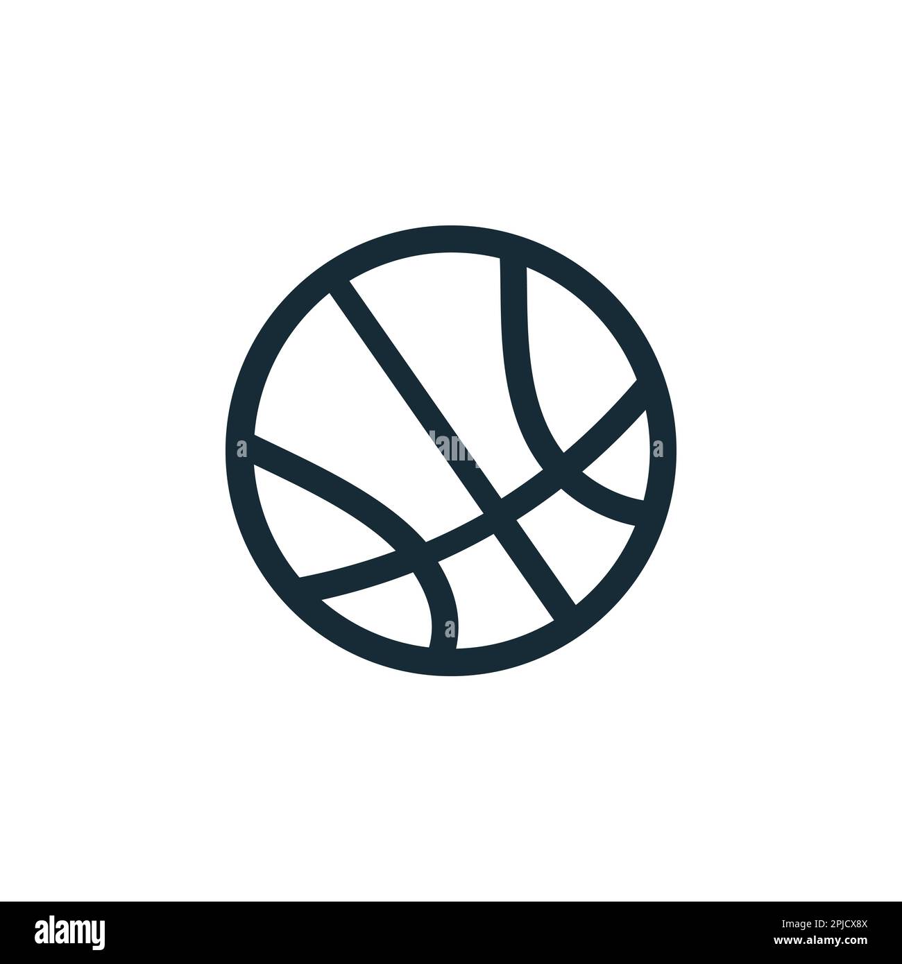Elementi modello per il basket, il design dell'icona della palla Illustrazione Vettoriale