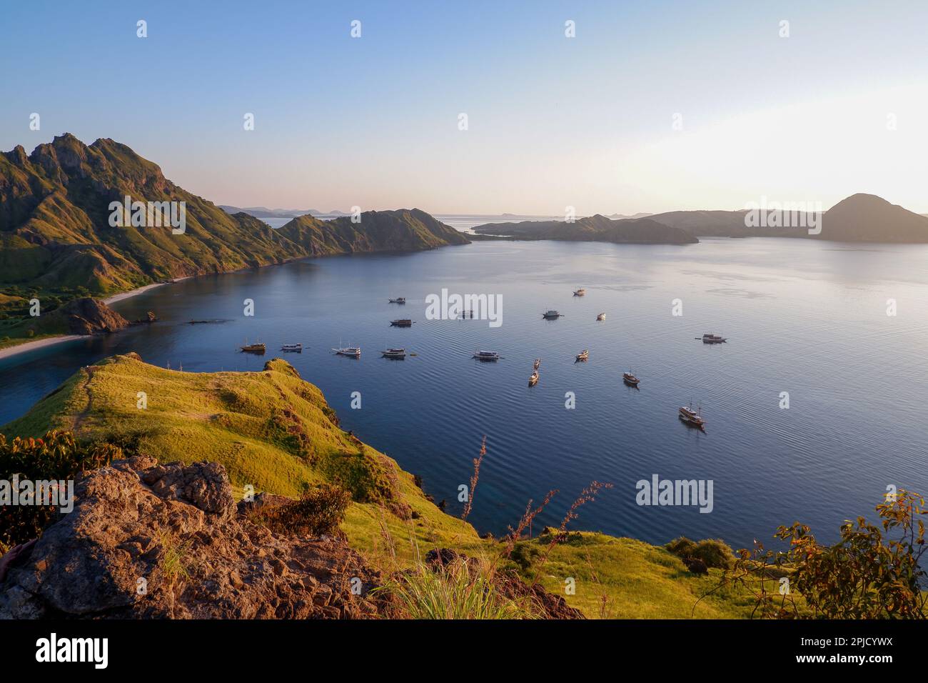 Elegante destinazione di viaggio, Parco Nazionale di Komodo, Indonesia Foto Stock