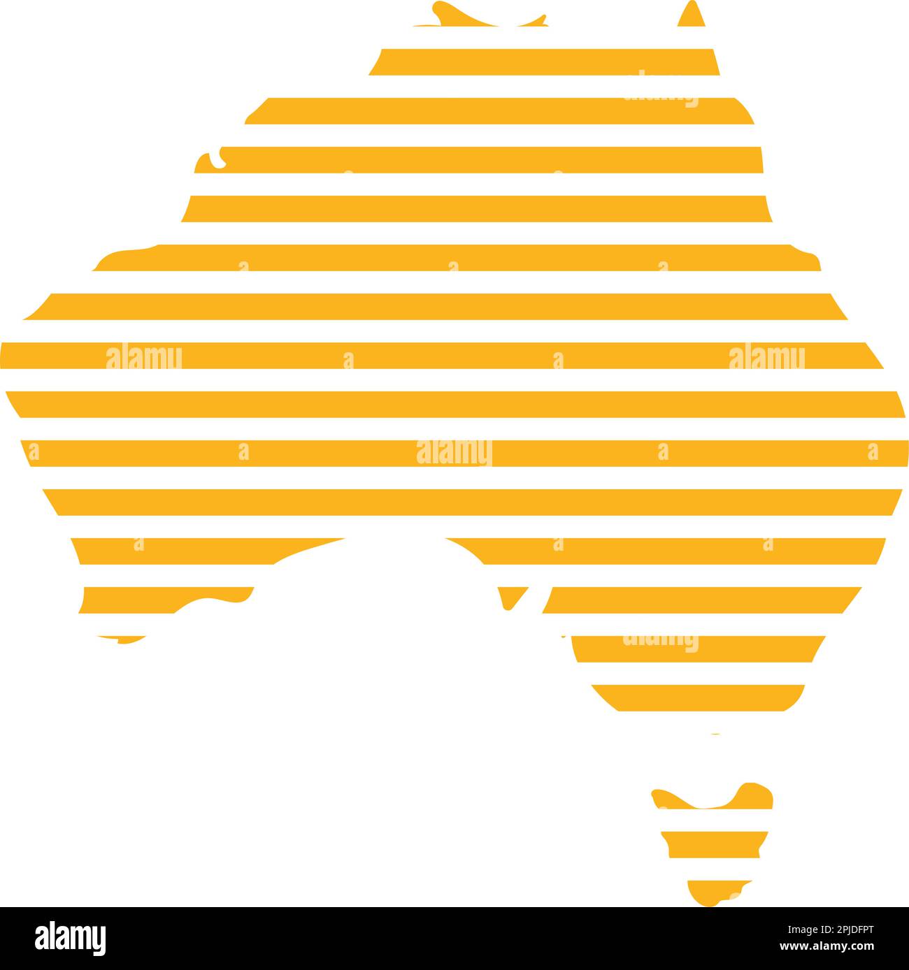 disegno illustrativo del logo della mappa australiana Illustrazione Vettoriale