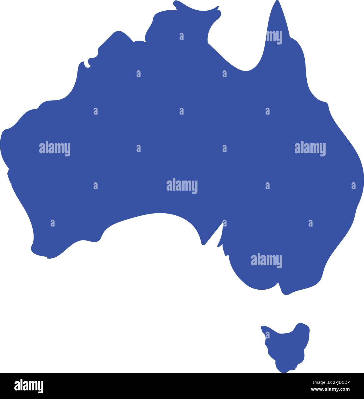 disegno illustrativo del logo della mappa australiana Illustrazione Vettoriale