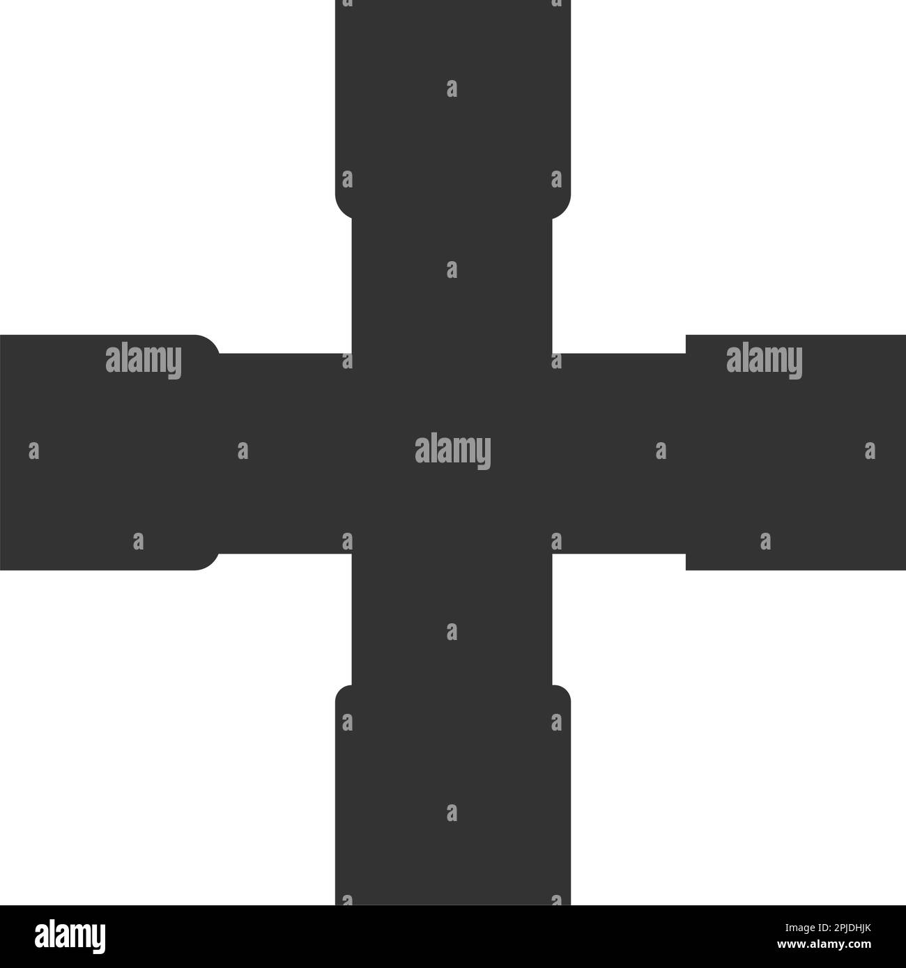 disegno dell'icona di collegamento del tubo Illustrazione Vettoriale