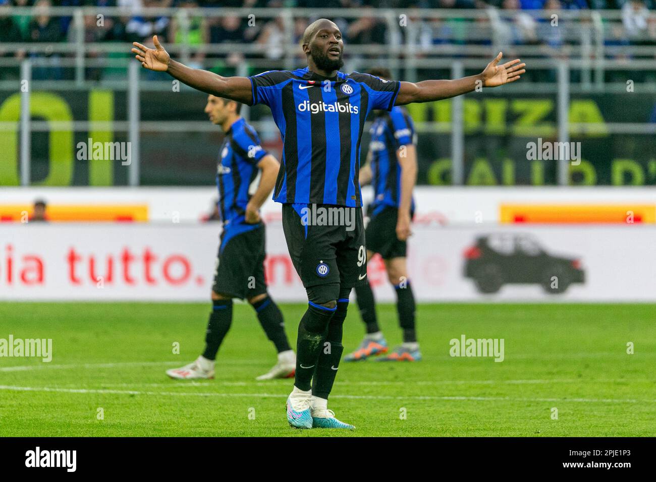 Milano, Italia - aprile 1 2023 - Inter-Fiorentina serie A - lukaku romelu f.c. Credito Internazionale: Christian Santi/Alamy Live News Foto Stock