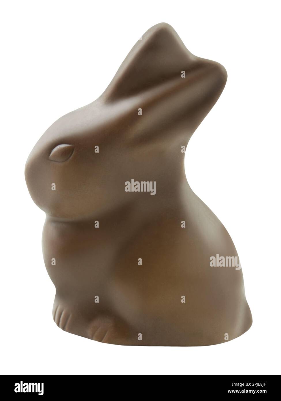 Il cioccolato coniglietto di pasqua isolato su sfondo bianco Foto Stock