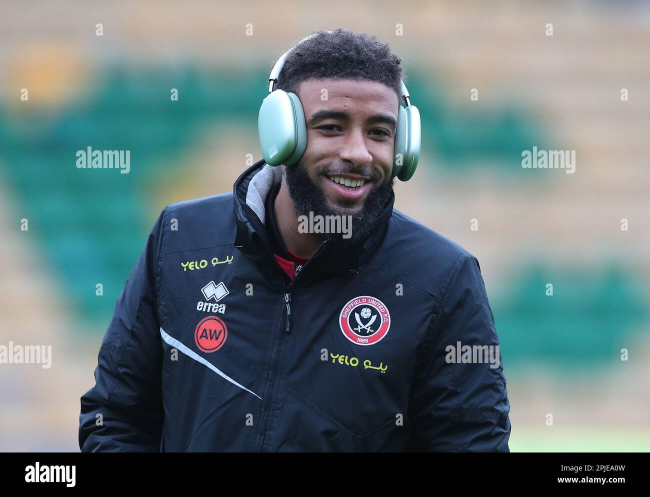 Norwich, Regno Unito. 1st Apr, 2023. Jayden Bogle di Sheffield Utd durante la partita del campionato Sky Bet a Carrow Road, Norwich. Il credito per le immagini dovrebbe essere: Simon Bellis/Sportimage Credit: Sportimage/Alamy Live News Foto Stock