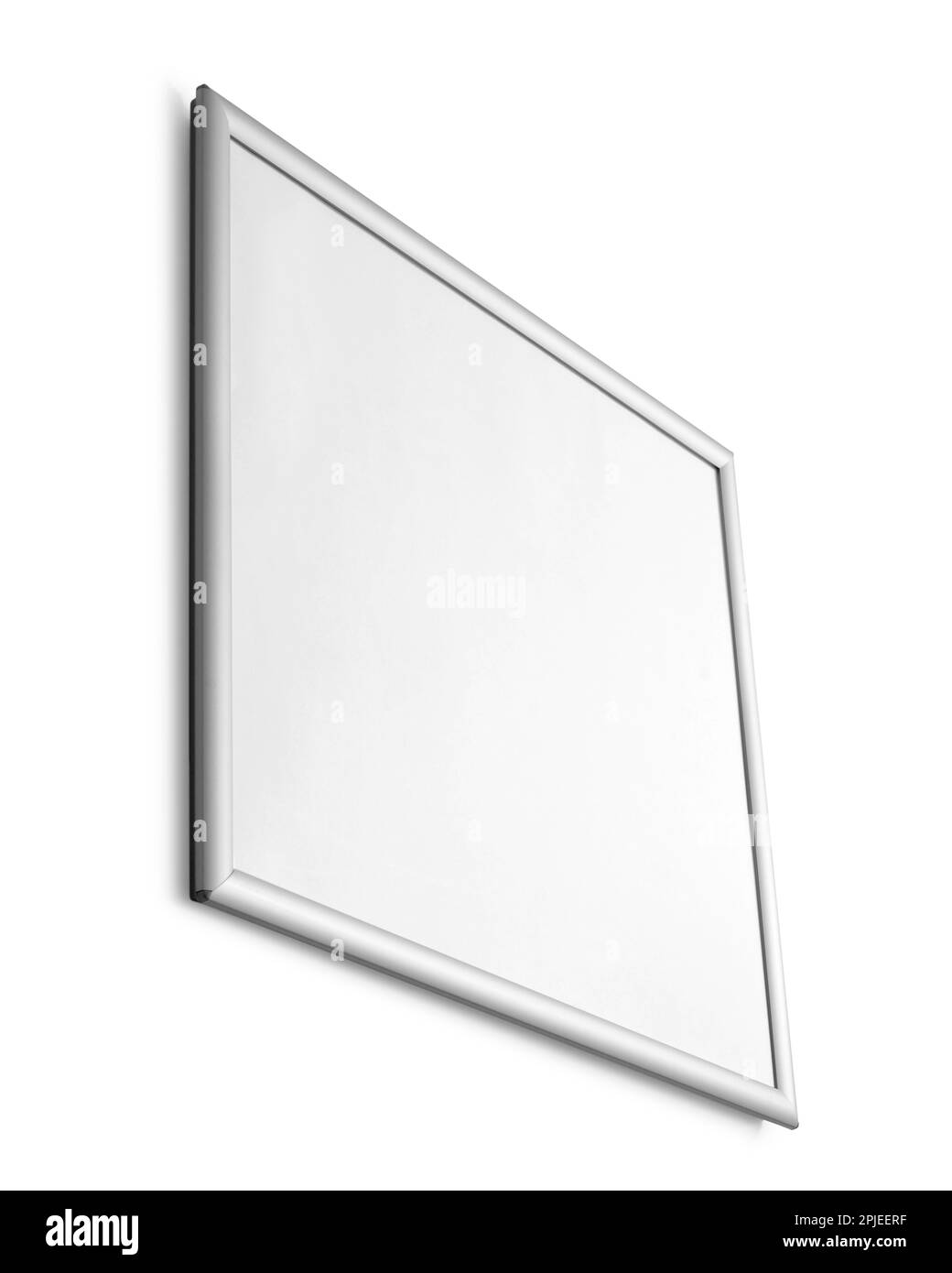 Pulito e moderno: Poster cornice Mockup su sfondo bianco Foto Stock