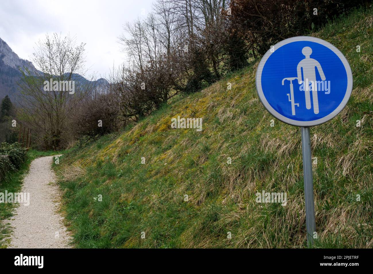 Nessuna bicicletta autorizzata, Saint-Laurent du Pont, Isere, AURA Regione, Francia Foto Stock