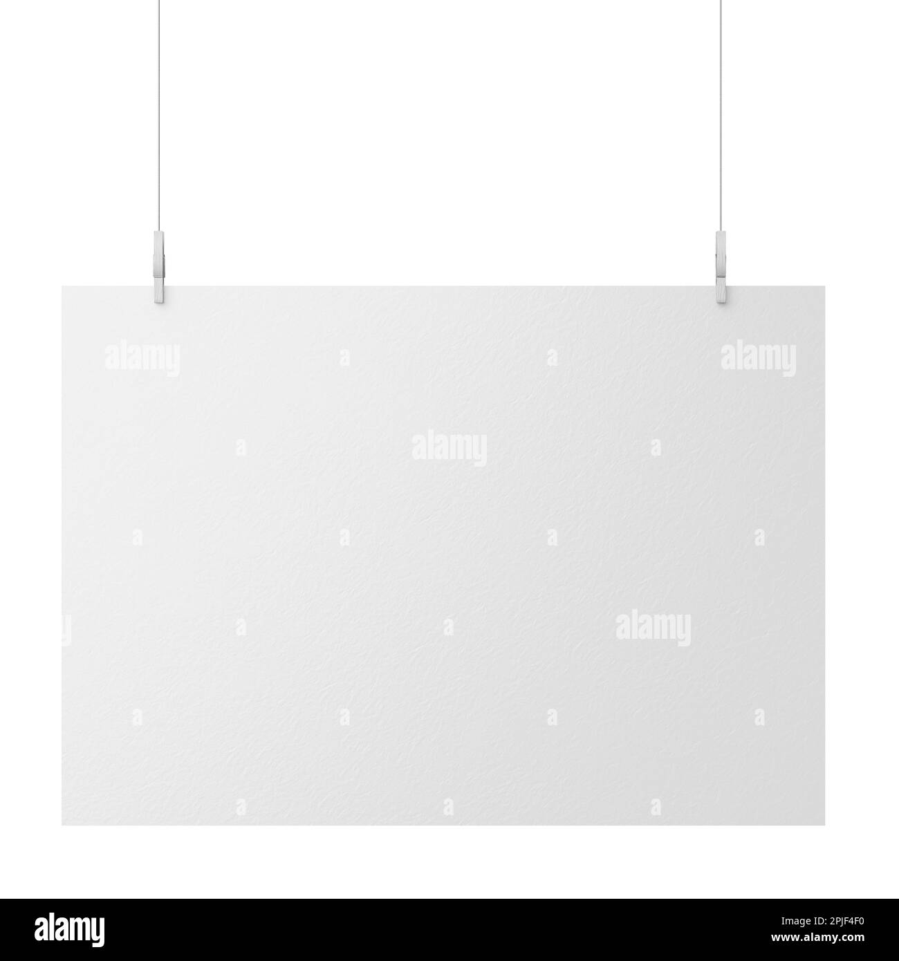 Poster A2 3D rendering su sfondo bianco isolato Foto Stock