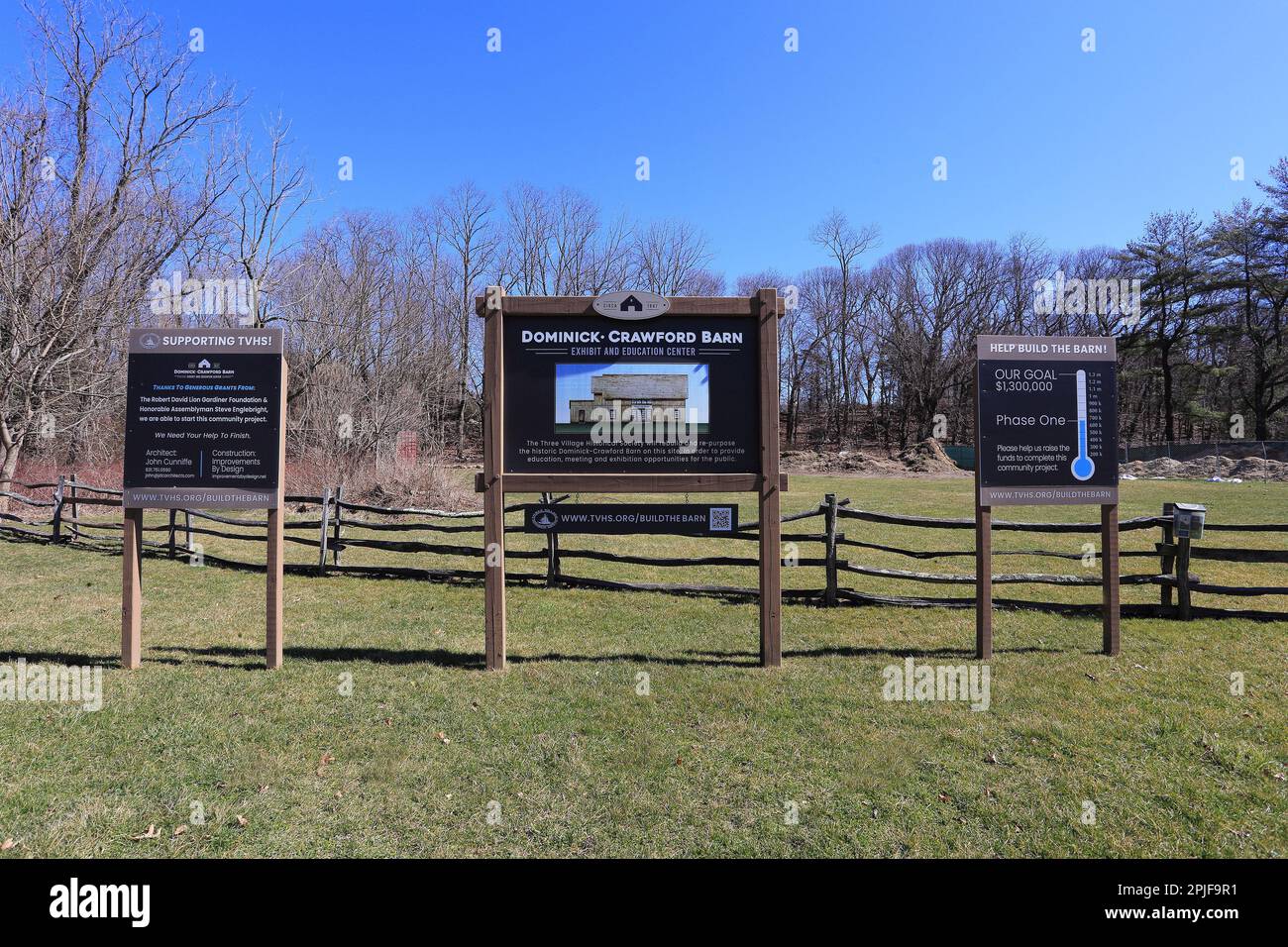 Progetto di espansione di Three Village Historical Society Setauket Long Island New York Foto Stock