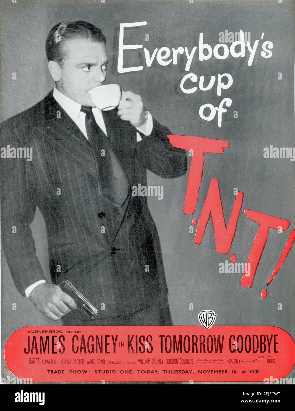 JAMES CAGNEY nel BACIO DOMANI ADDIO 1950 regista GORDON DOUGLAS sceneggiatura Harry Brown dal romanzo di Horace McCoy William Cagney Productions / Warner Bros. Foto Stock