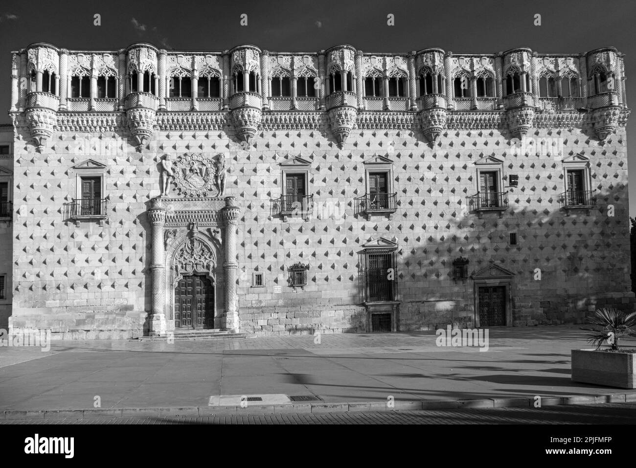 Palazzo storico di El Infantado a Guadalajara, Spagna Foto Stock