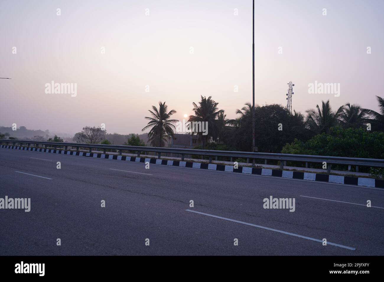 Sulla strada per Nandi Hills. Immagine esente da royalty Foto Stock
