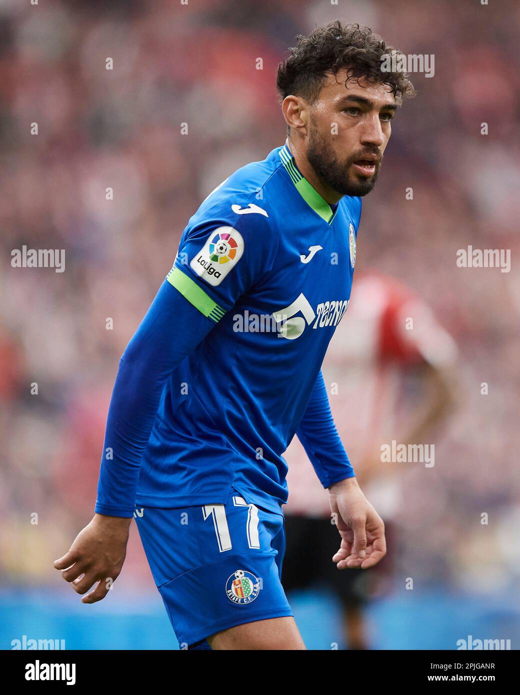 Munir El Haddadi di Getafe CF durante la partita la Liga Santander tra Athletic Club e Getafe CF allo stadio di San Mames il 1 aprile 2023, a Bilbao, Foto Stock