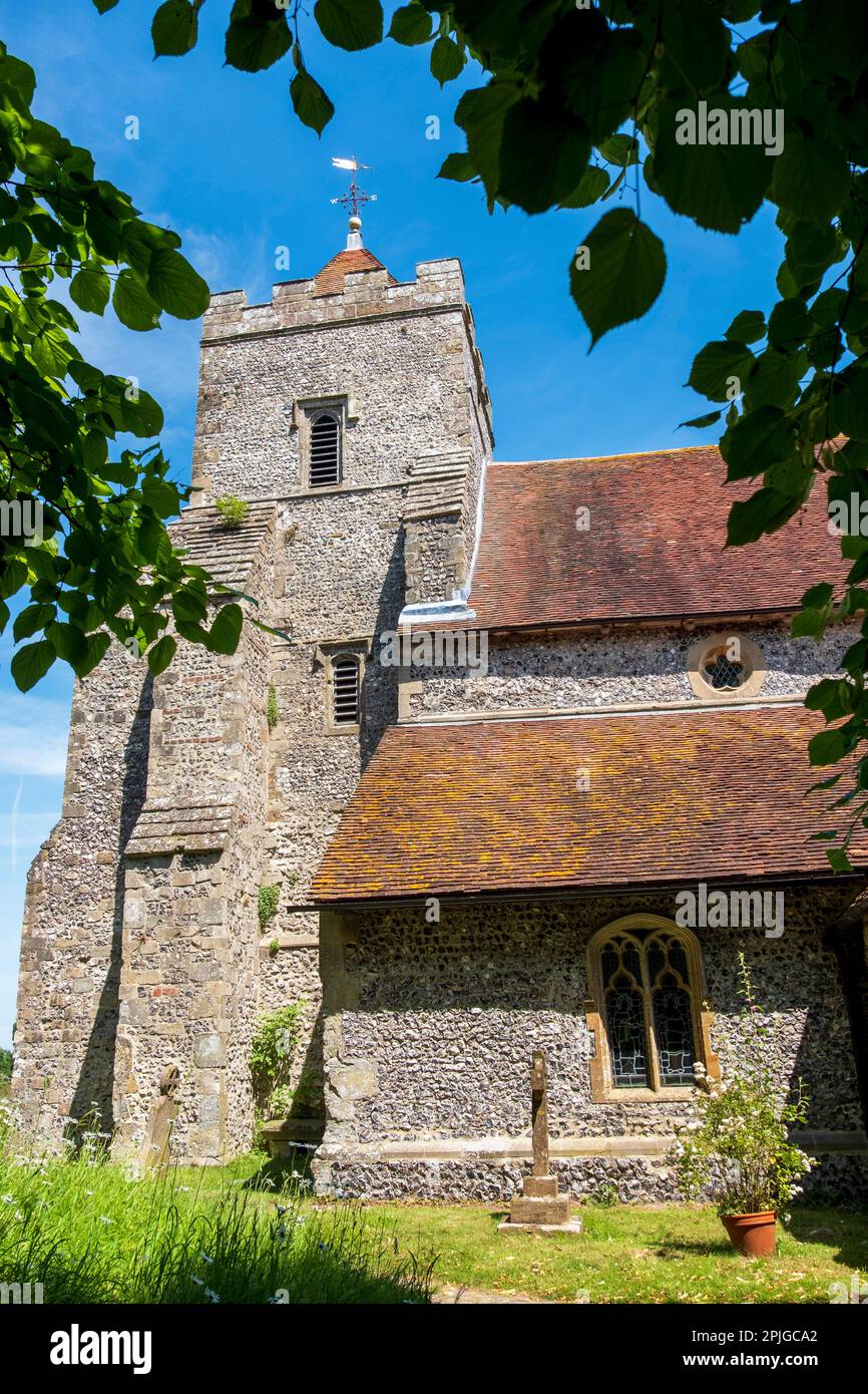 St Peters Church, Firle, East Sussex, Regno Unito Foto Stock