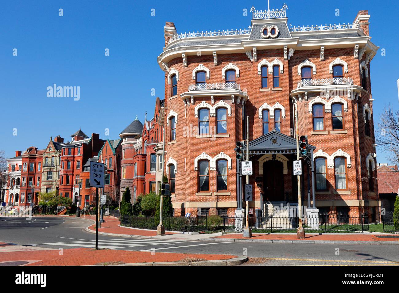 Old Korean Legation Museum, 1500 13th St NW, Washington DC. Un museo di storia e gli edifici che circondano Logan Circle Foto Stock