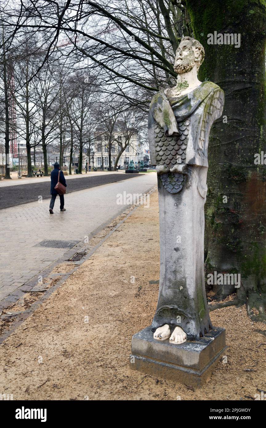Il Parc de Bruxelles, centro di Bruxelles, Belgio. Foto Stock