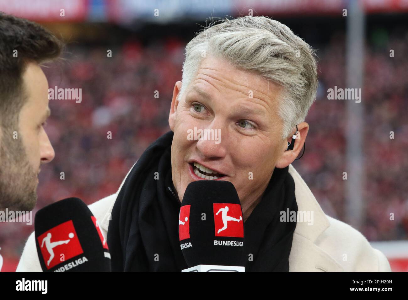 MONACO, Germania. , . Sebastian SCHWEINSTEIGER ha visto alla partita di calcio della Bundesliga tra il Bayern Muenchen e il BVB Dortmund all'Allianz Arena di Monaco il 1. Aprile 2023, Germania. DFL, Fussball, 4:2 (Foto e copyright @ ATP images/Arthur THILL (THILL Arthur/ATP/SPP) Credit: SPP Sport Press Photo. /Alamy Live News Foto Stock