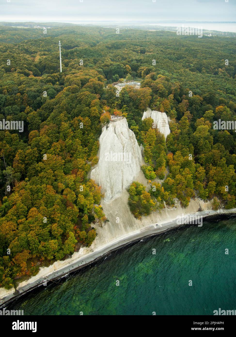 Chalk cliffs, Ruegen Isola, Meclemburgo-Pomerania Occidentale, Germania Foto Stock