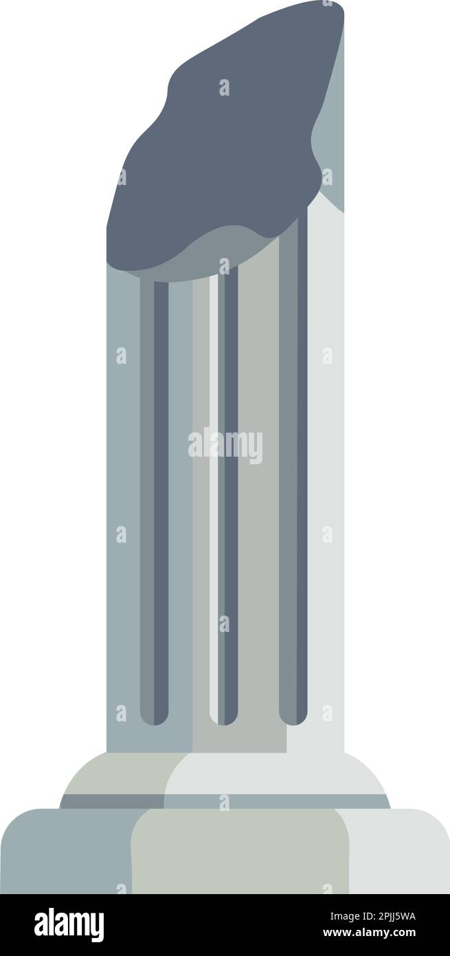 Antiche rovine, greco o romano disegno colonna vettore Illustrazione Vettoriale