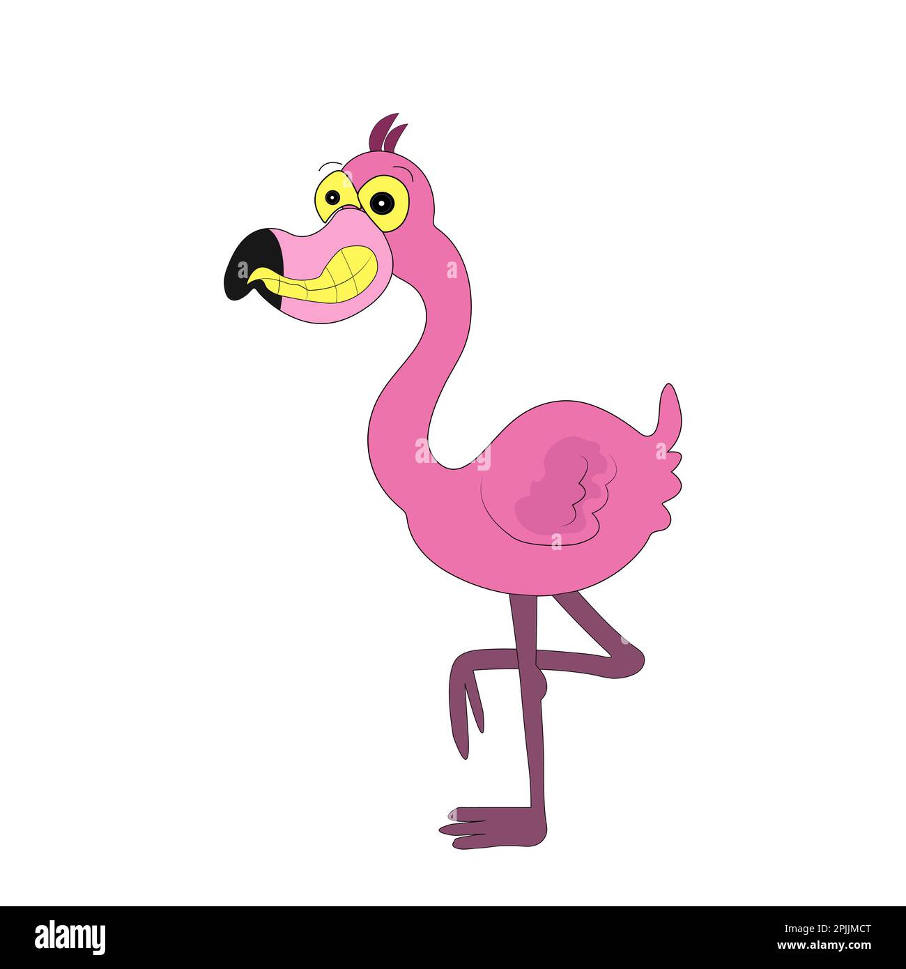 Disegno vettoriale colorato Heron Illustrazione Vettoriale