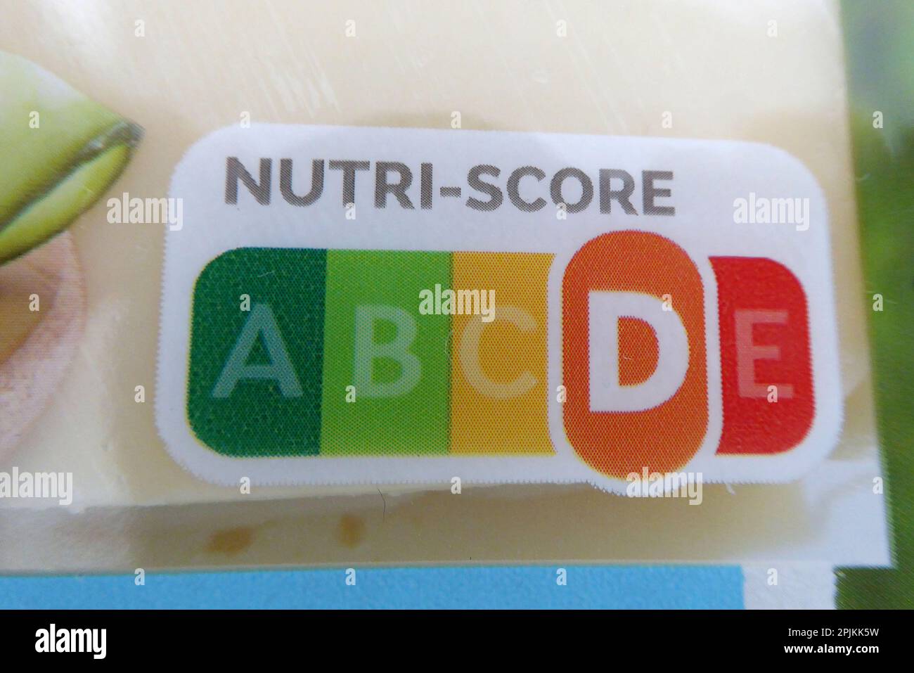 Nutri-score D Foto Stock